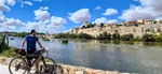 Vista de Zamora desde la margen izquierda del Duero, una de las estampas medievales y románicas más espectaculares de España.